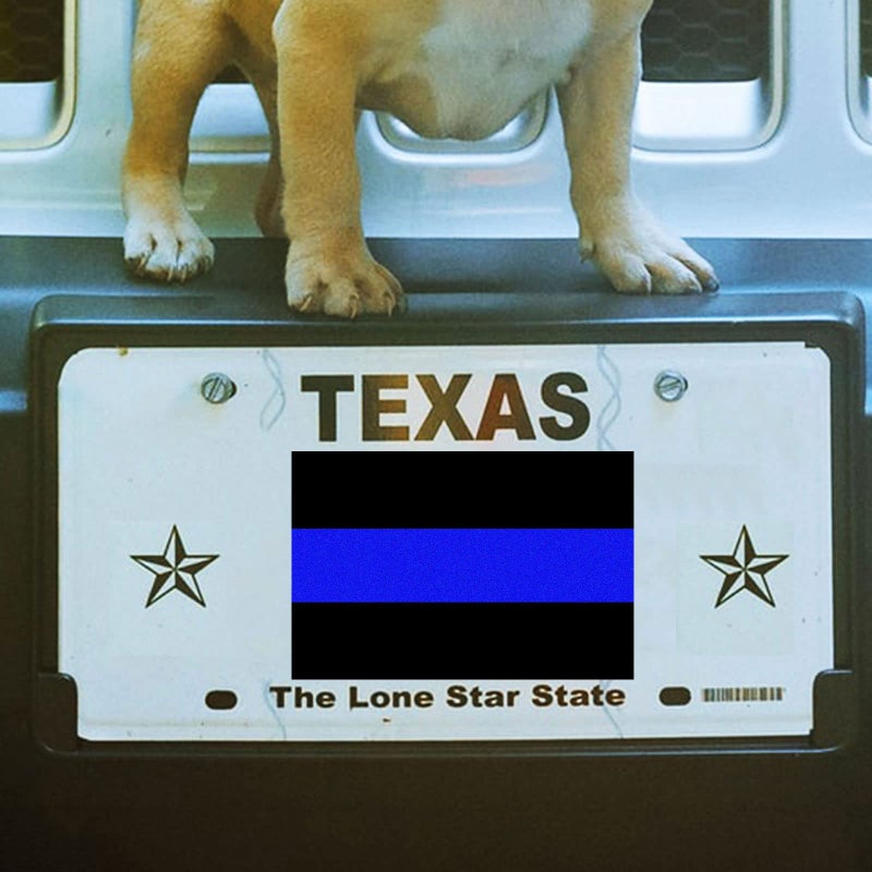 Creatrill 3 Pack Reflective Police Thin Blue Line Bumper Decal Stickers 4" x 2.6" | Compatible with Cars & Trucks, Honoring Police Law Enforcement Vinyl Window Laptop Tape - Image 5